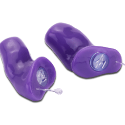 Custom purple ear plugs