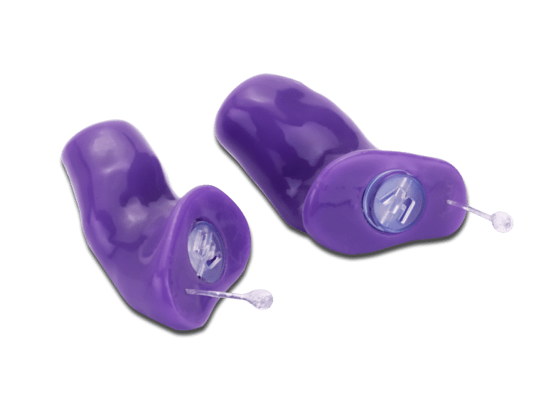 Custom purple ear plugs